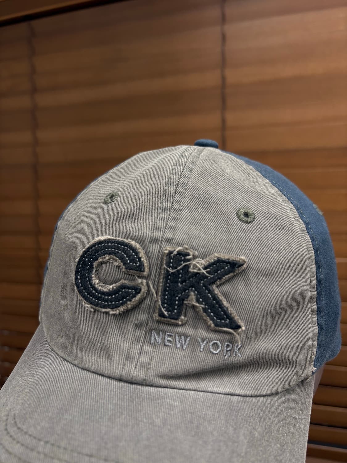 CK 캘빈클라인 빈티지 볼캡 뉴욕 자수 모자 상품이미지2