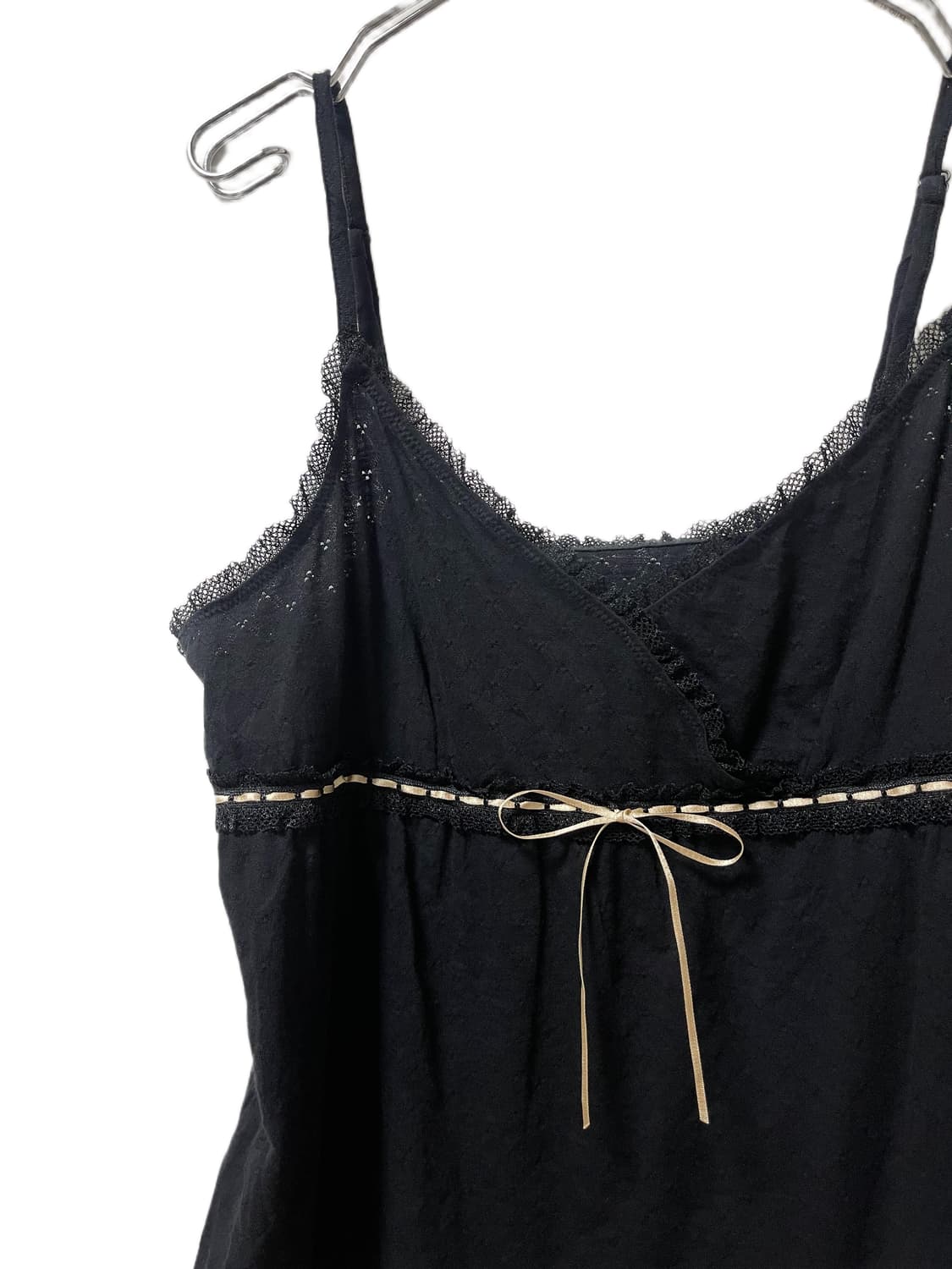 Old Uniqlo Lace Ribbon Sleeveless Top 상품이미지2