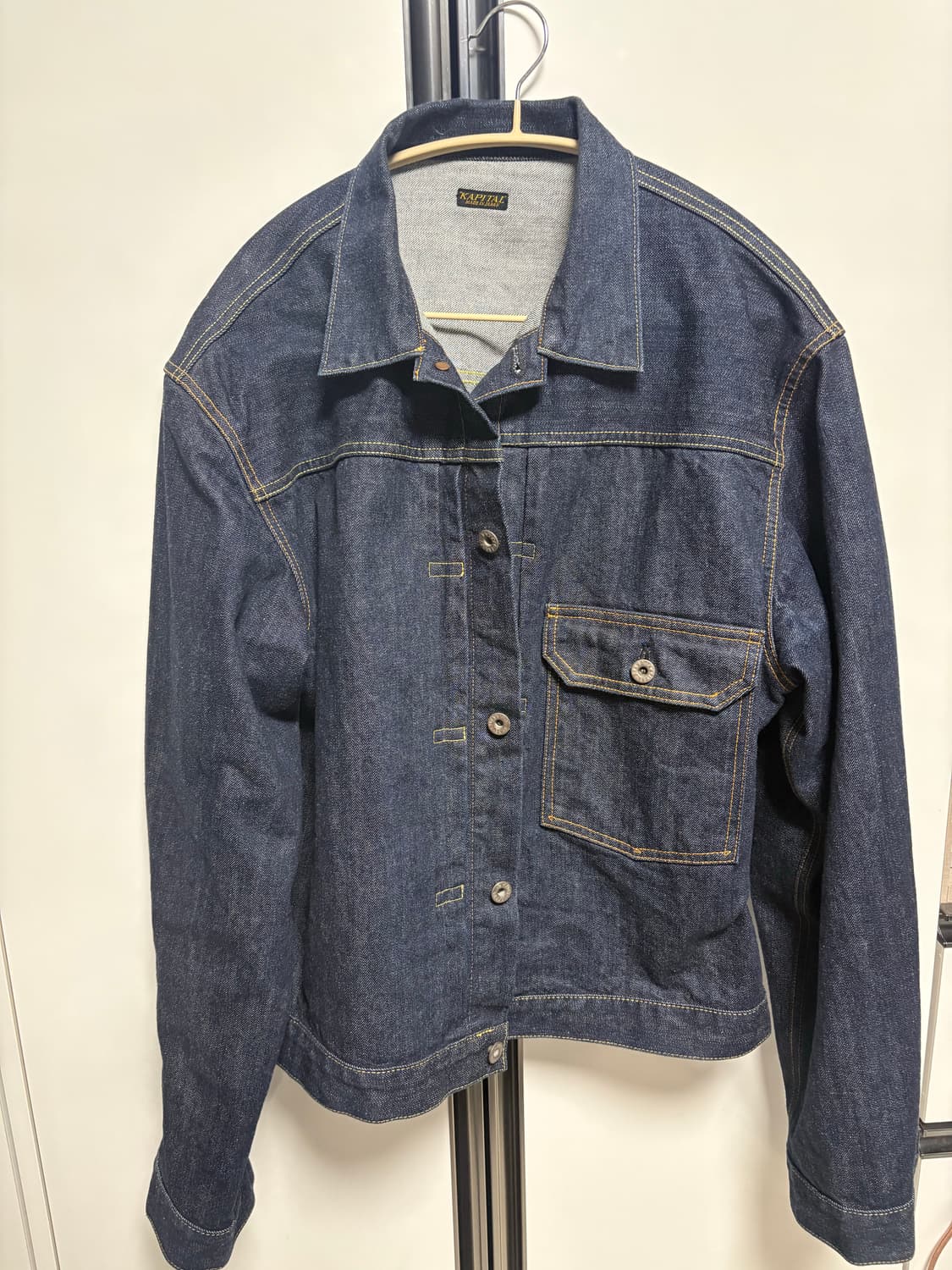 캐피탈 14oz 데님 원 워시 자켓 상품이미지1