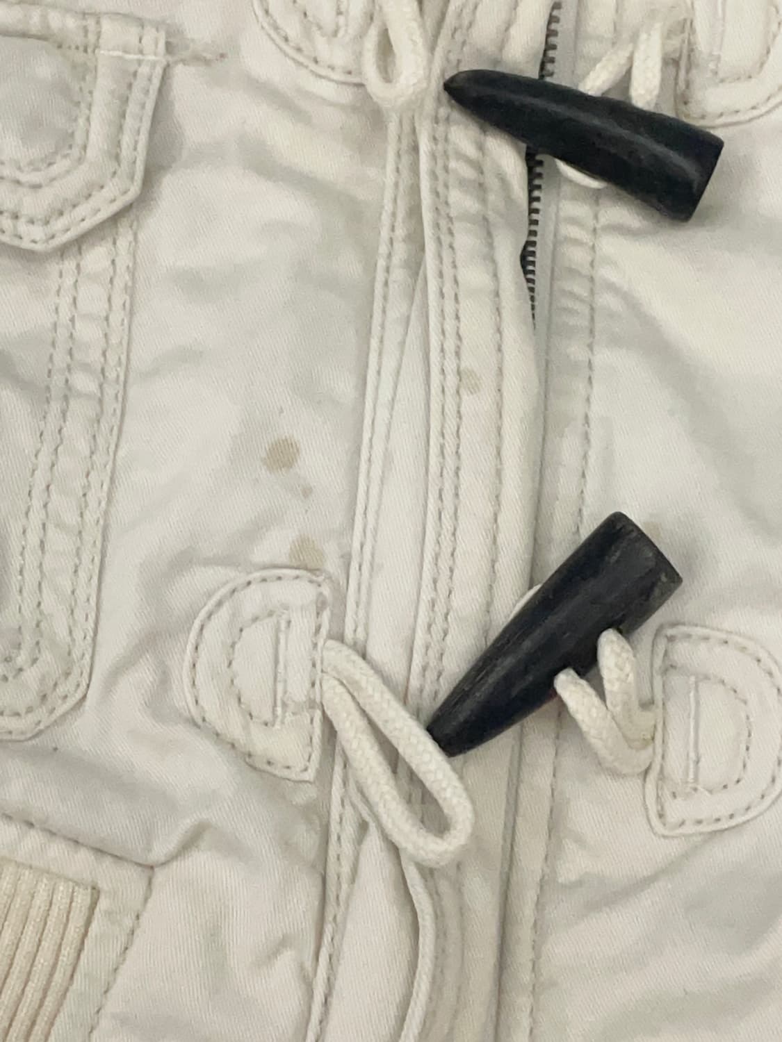 아베크롬비 크림화이트 더플점퍼 아베크롬비자켓 아베떡볶이자켓y2k 상품이미지4