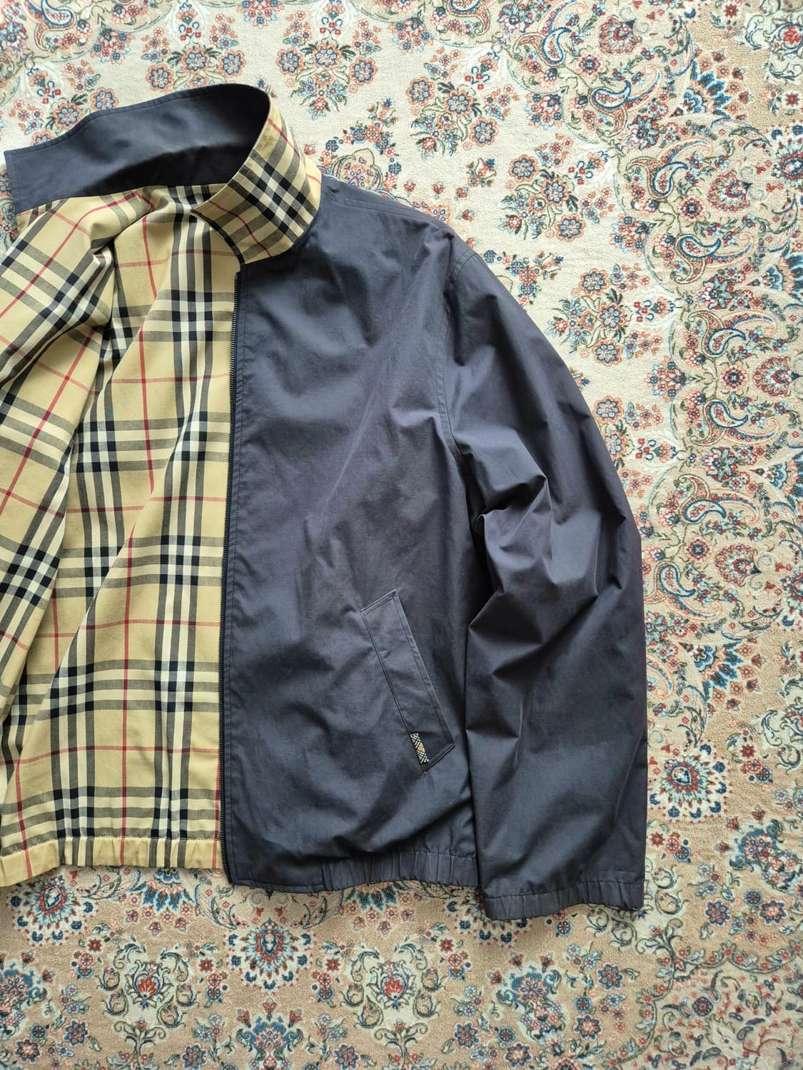 영국 제조 버버리 리버시블 집업 상품이미지3