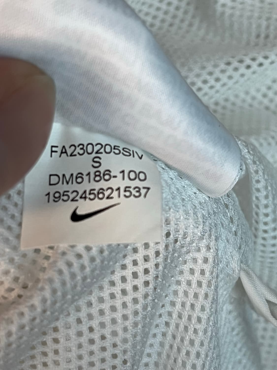 나이키 스우시 에센셜 바람막이 화이트 [S]  상품이미지7