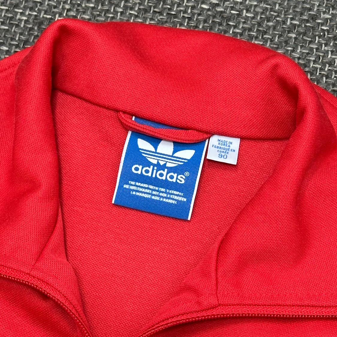 아디다스 자수로고 유로파 빈티지 레드 져지 90 상품이미지7