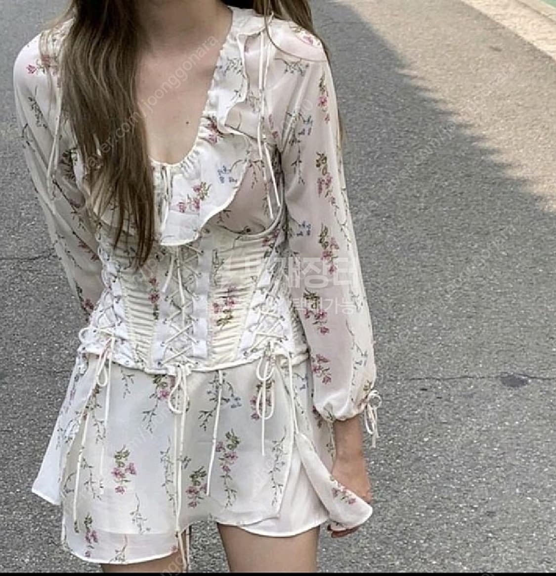 환승연애 지연 착용 코르셋 원피스 상품이미지1