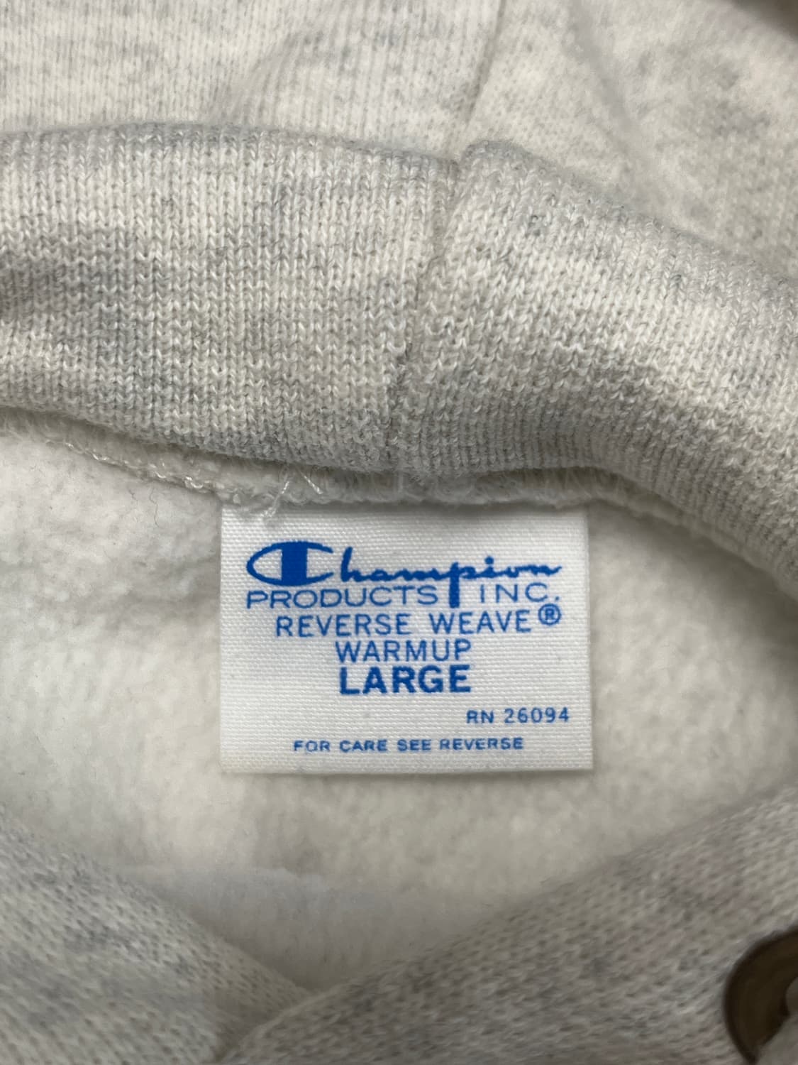 [L] 챔피온 레이크시티 블루택 리버스위브 후드티 오트밀 상품이미지6