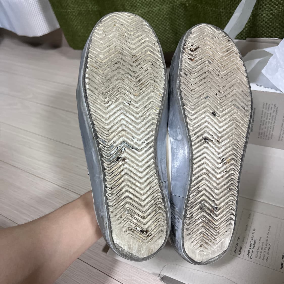 골든구스 슈퍼스타 화이트 실버탭 스니커즈 상품이미지6