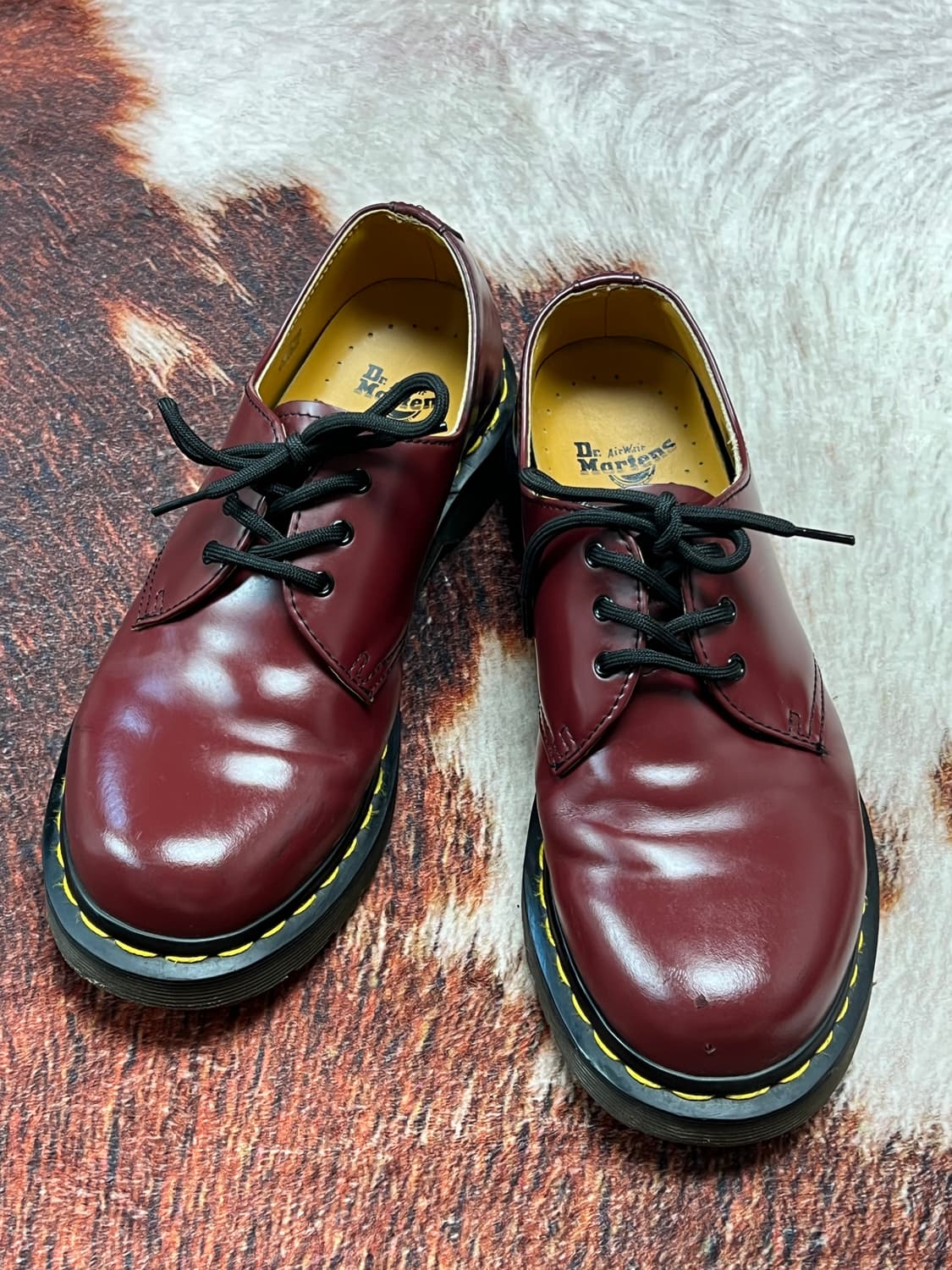 [39] 닥터마틴 1461 스무스 3홀 로퍼 체리레드 상품이미지1