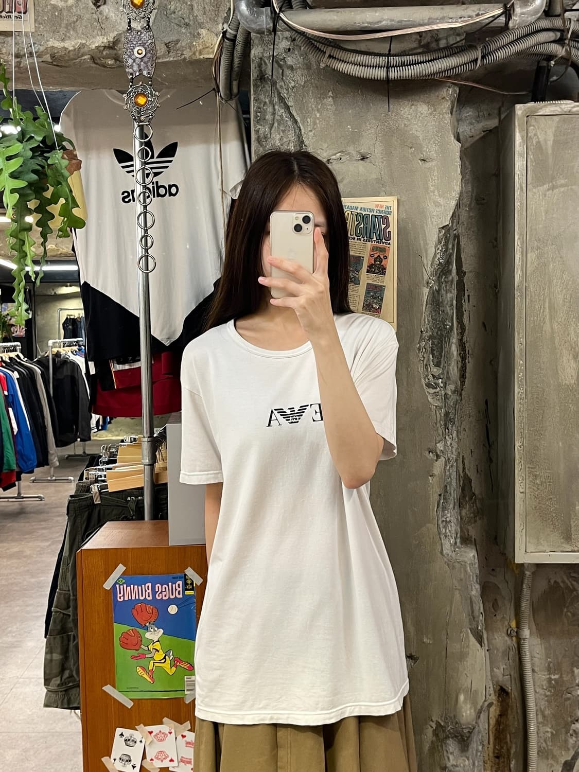 아르마니 반팔티 화이트 XL #csz549 상품이미지2