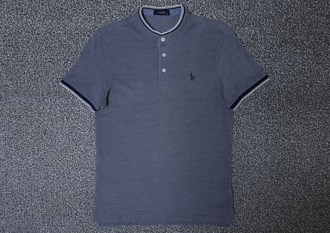 [무료배송][95-100]헤지스 남성용 차이나넥 반팔티 상품이미지1