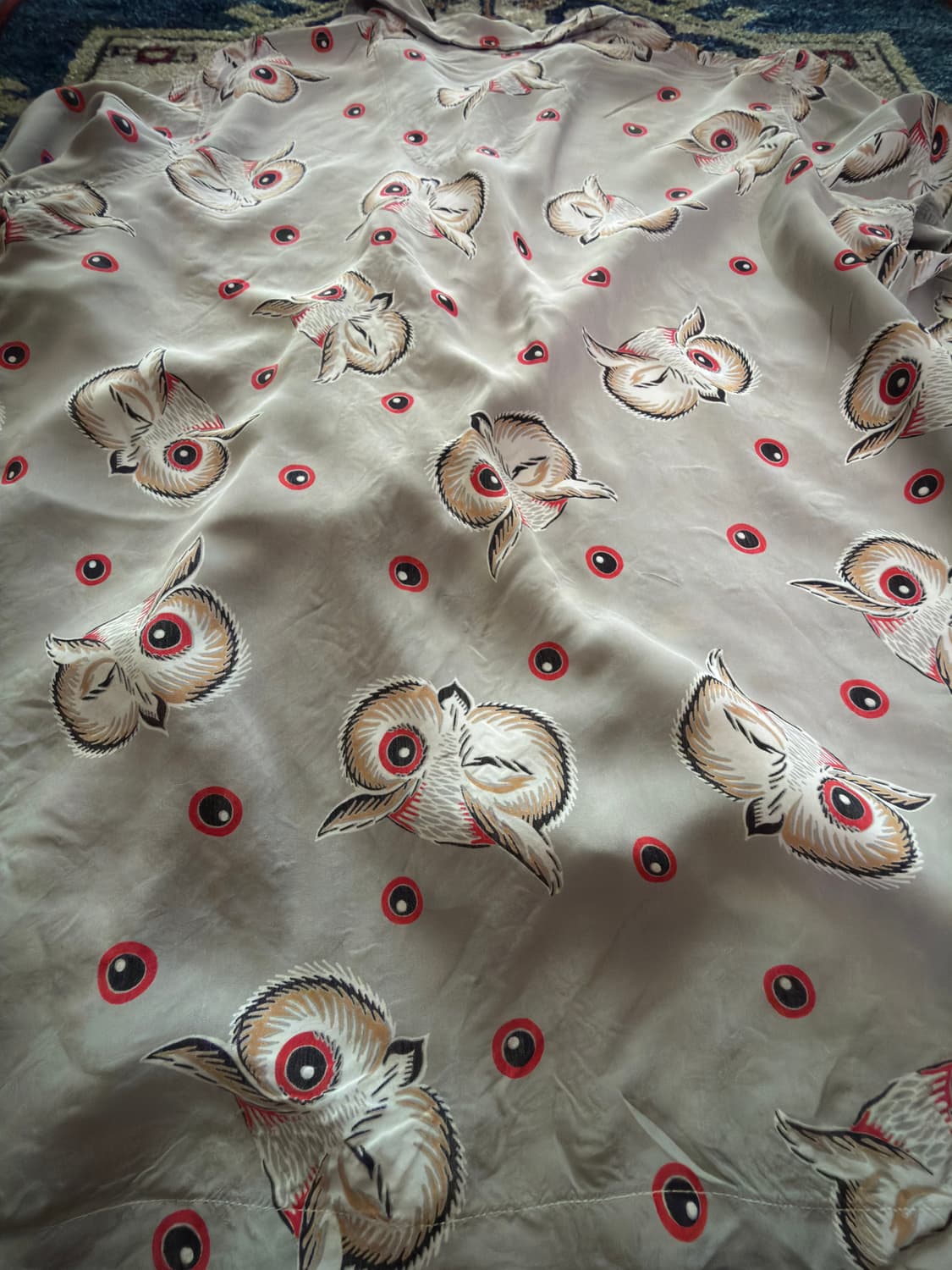 50s USA Wilson Brothers Owl eyeballs 셔츠 상품이미지6
