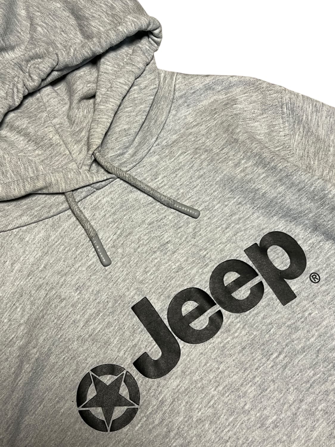 Jeep 지프 기모 빅로고 포켓 후드티 L 그레이 상품이미지2