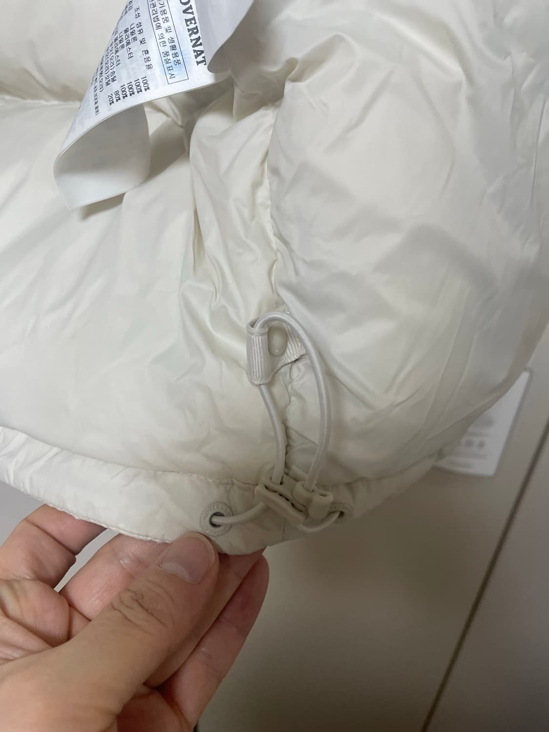 커버낫 RDS 숏 푸퍼 다운 아이보리 M 새상품 상품이미지5