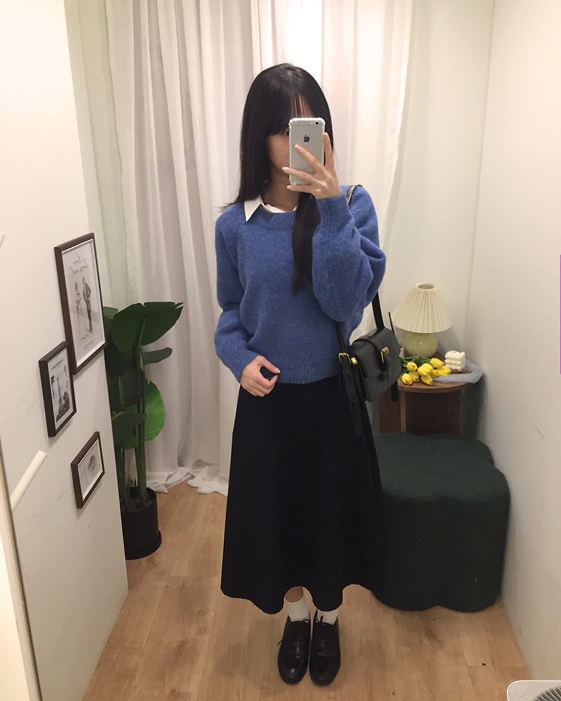 여성 빈티지 라운드니트 100 상품이미지1