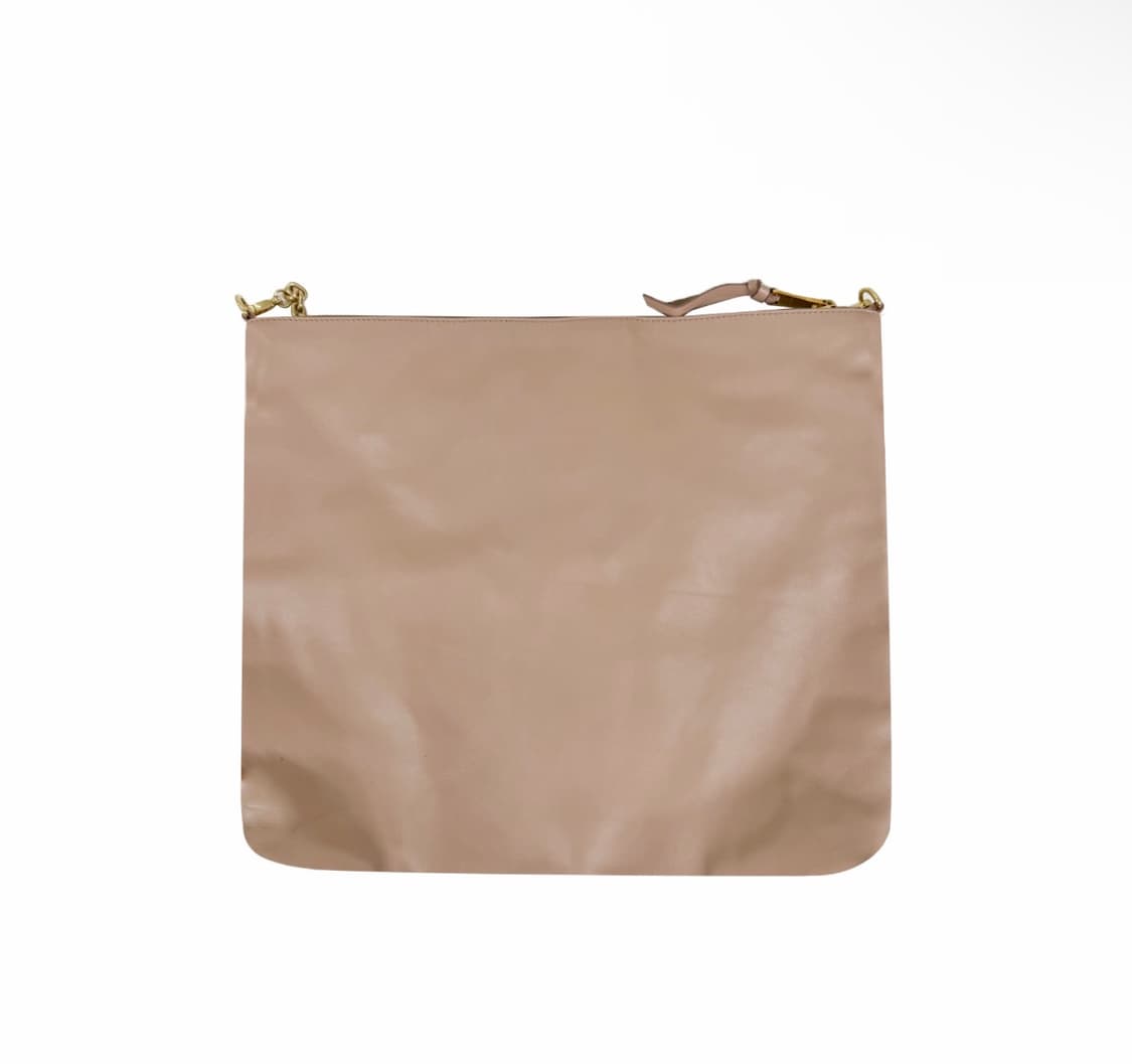 미우미우 여성 로고 체인 소프트 레더 숄더백 카메오 베이지 5BC114 상품이미지2