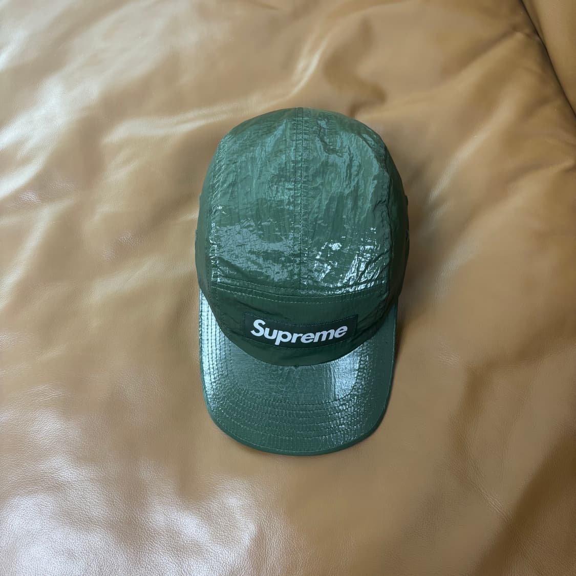 Supreme 슈프림 글로스 립스탑 카키 캠프캡 모자 (Khaki) 상품이미지5