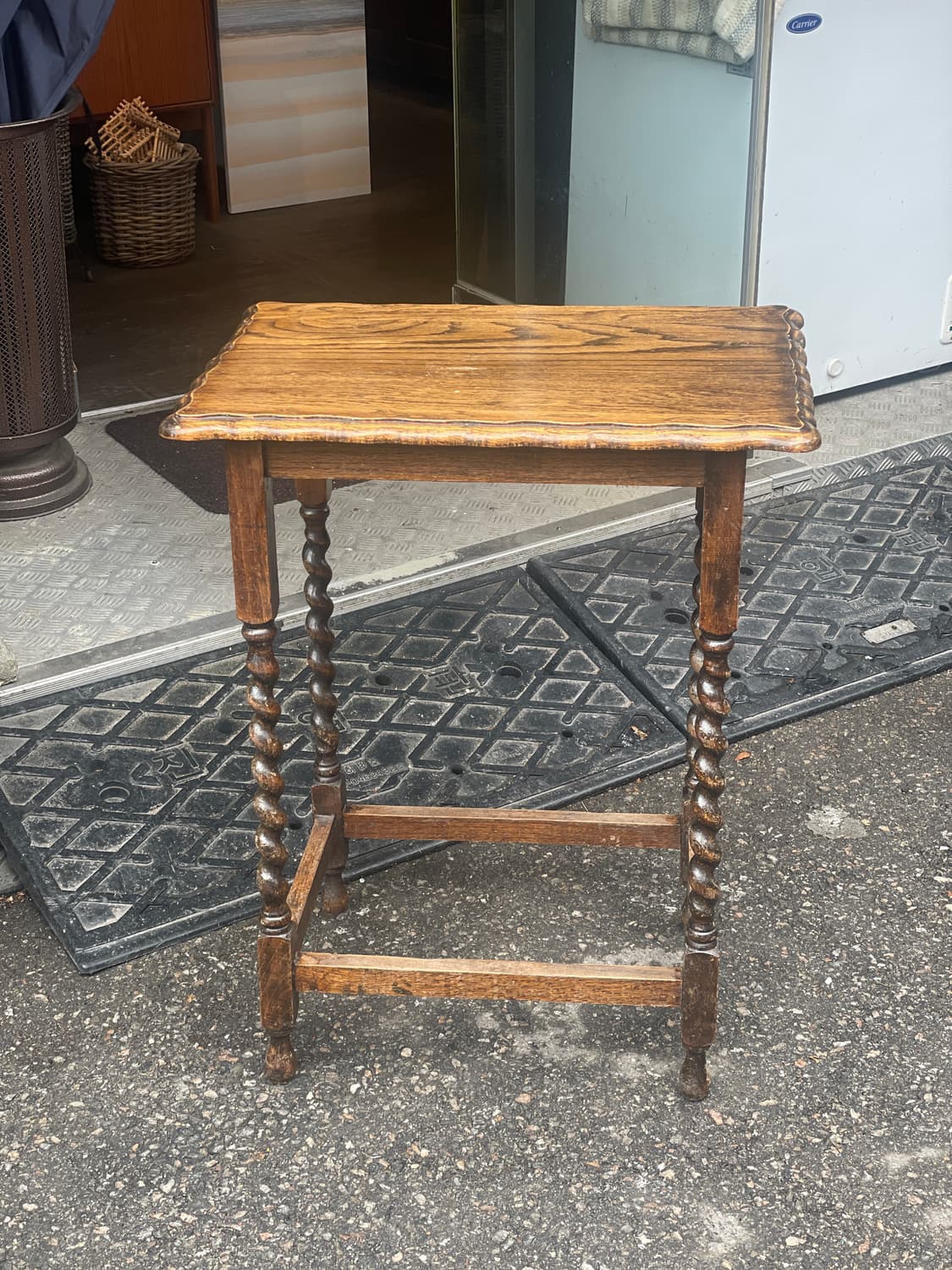 🍀영국 바를리 트위스트 사각 사이드테이블_1 상품이미지1