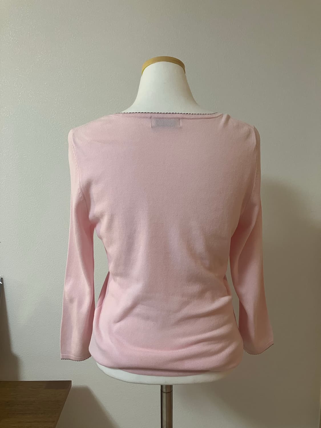 Aylesbury 핑크 리본 니트 로걀탑 페어리탑 모리걸 딸기우유 상품이미지4