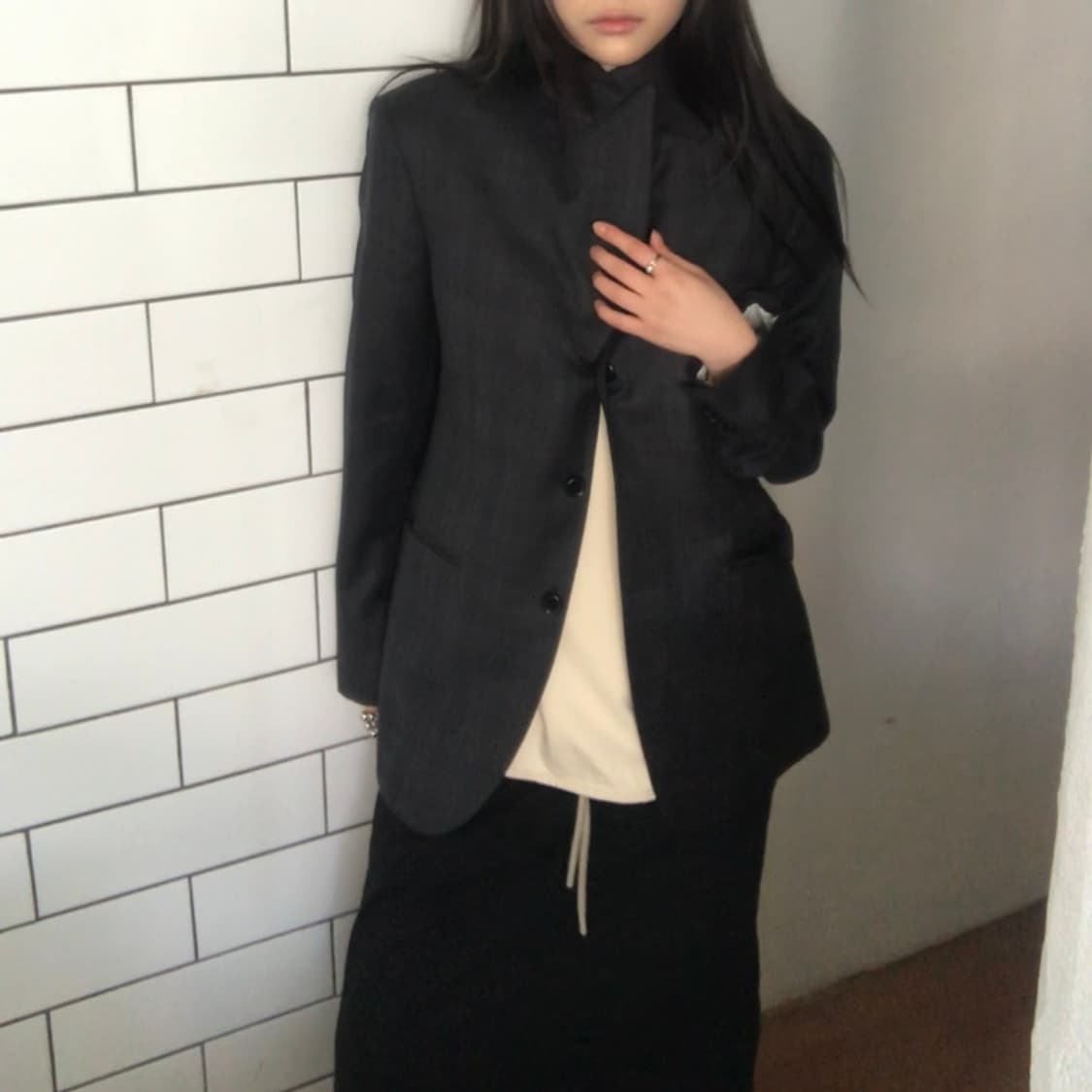 MAN ON THE BOON. 슬림핏 자켓 / 48 사이즈 상품이미지2