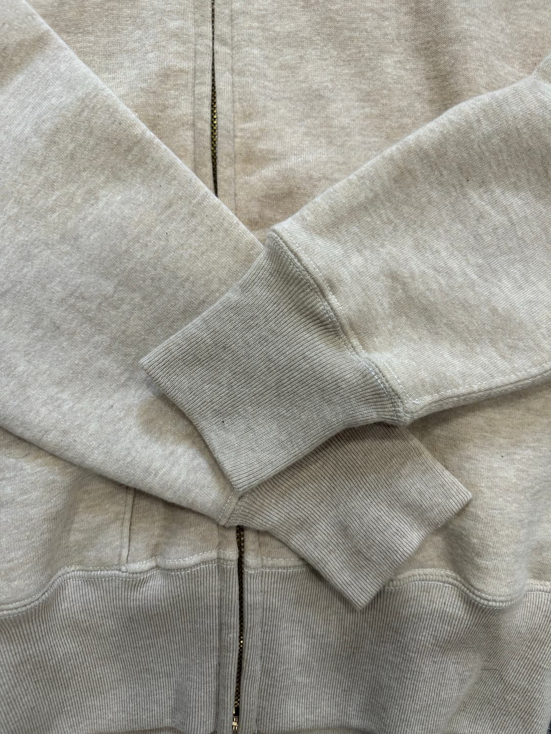 쿠쉬맨 루프휠 오트밀 스웻 집업 웨어하우스 풀카운트 L 상품이미지6