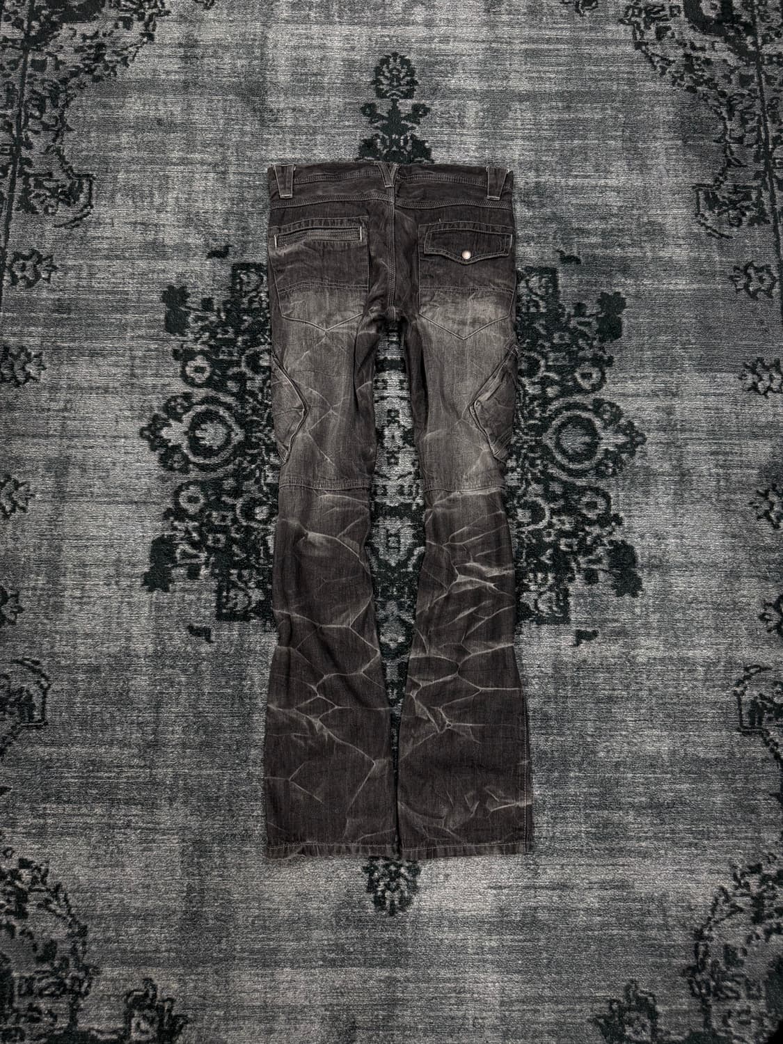 Japanese 00s grey acid washing denim car 상품이미지7