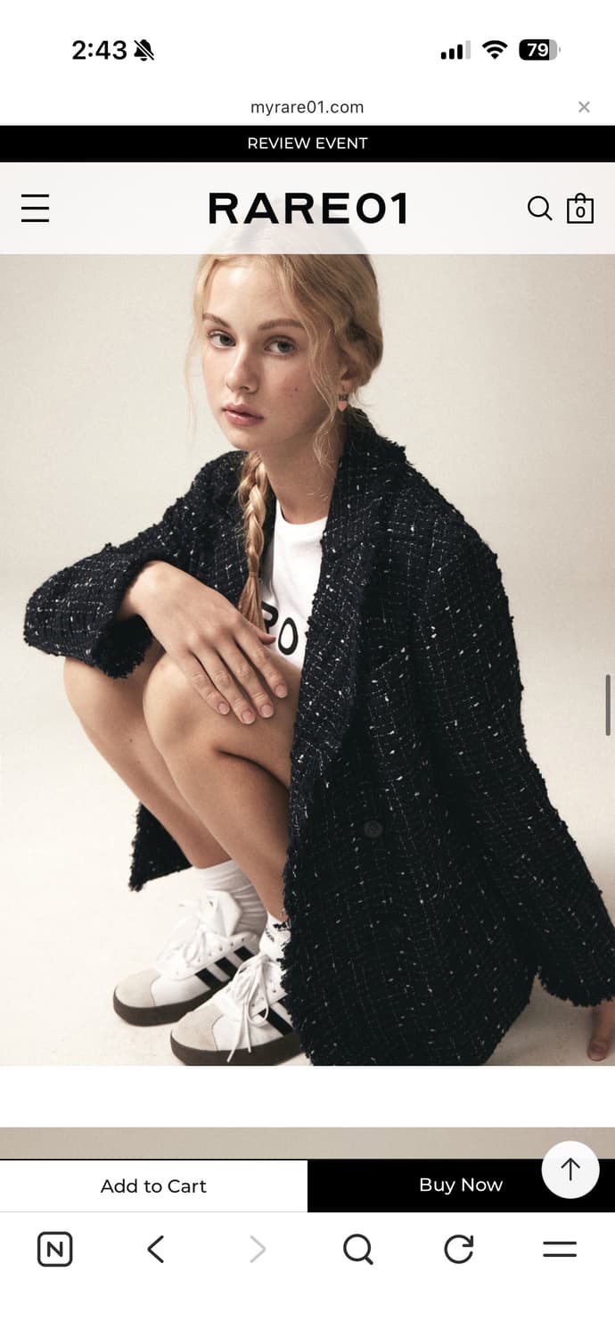 Rare01 네이비 자켓 상품이미지2