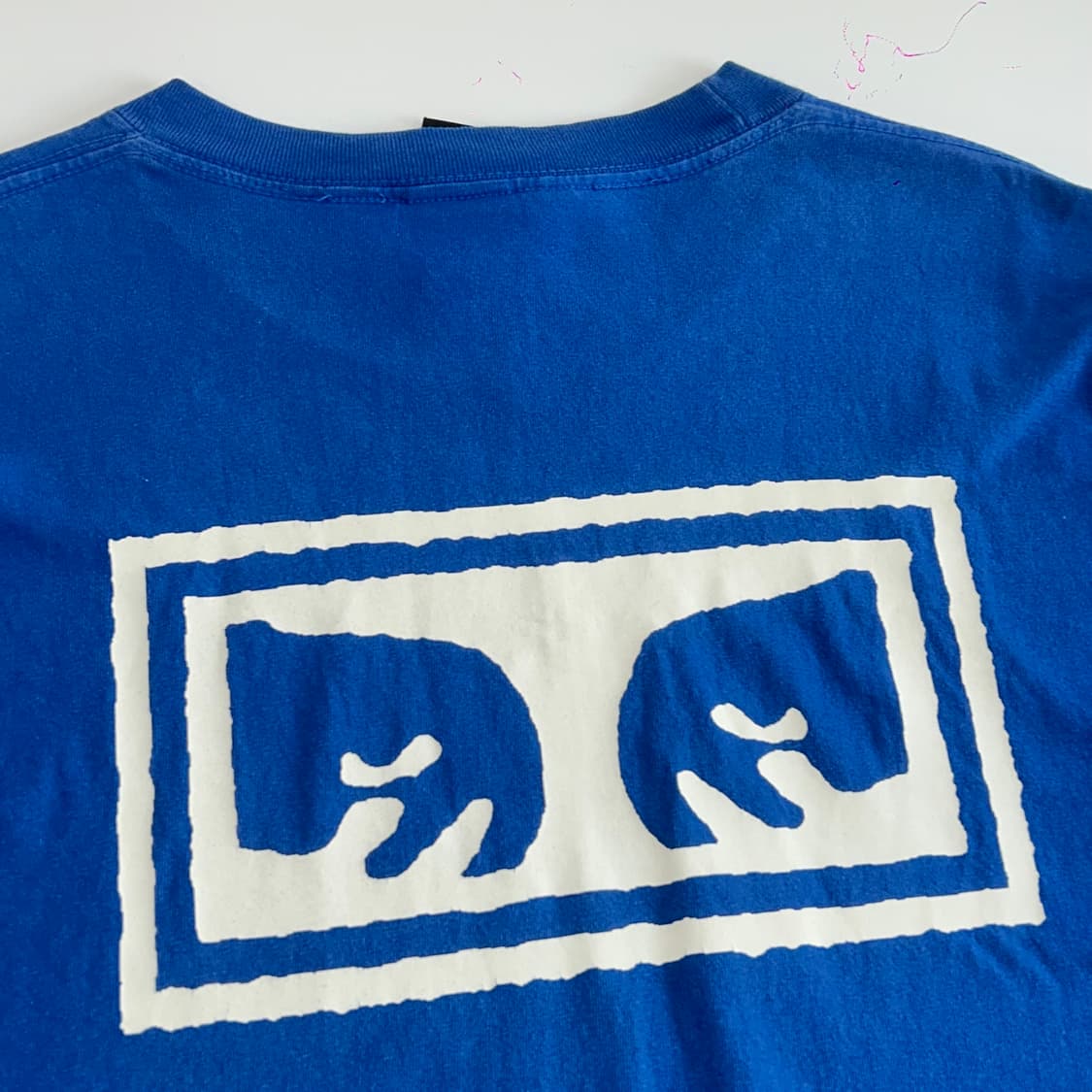 Obey 오베이 페이스아이콘 빅로고 딥블루 롱슬리브 상품이미지6