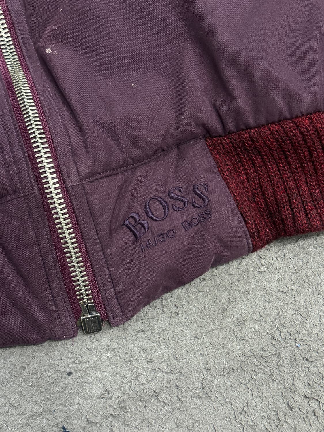 80s Hugo boss 봄버 자켓 XL 상품이미지5