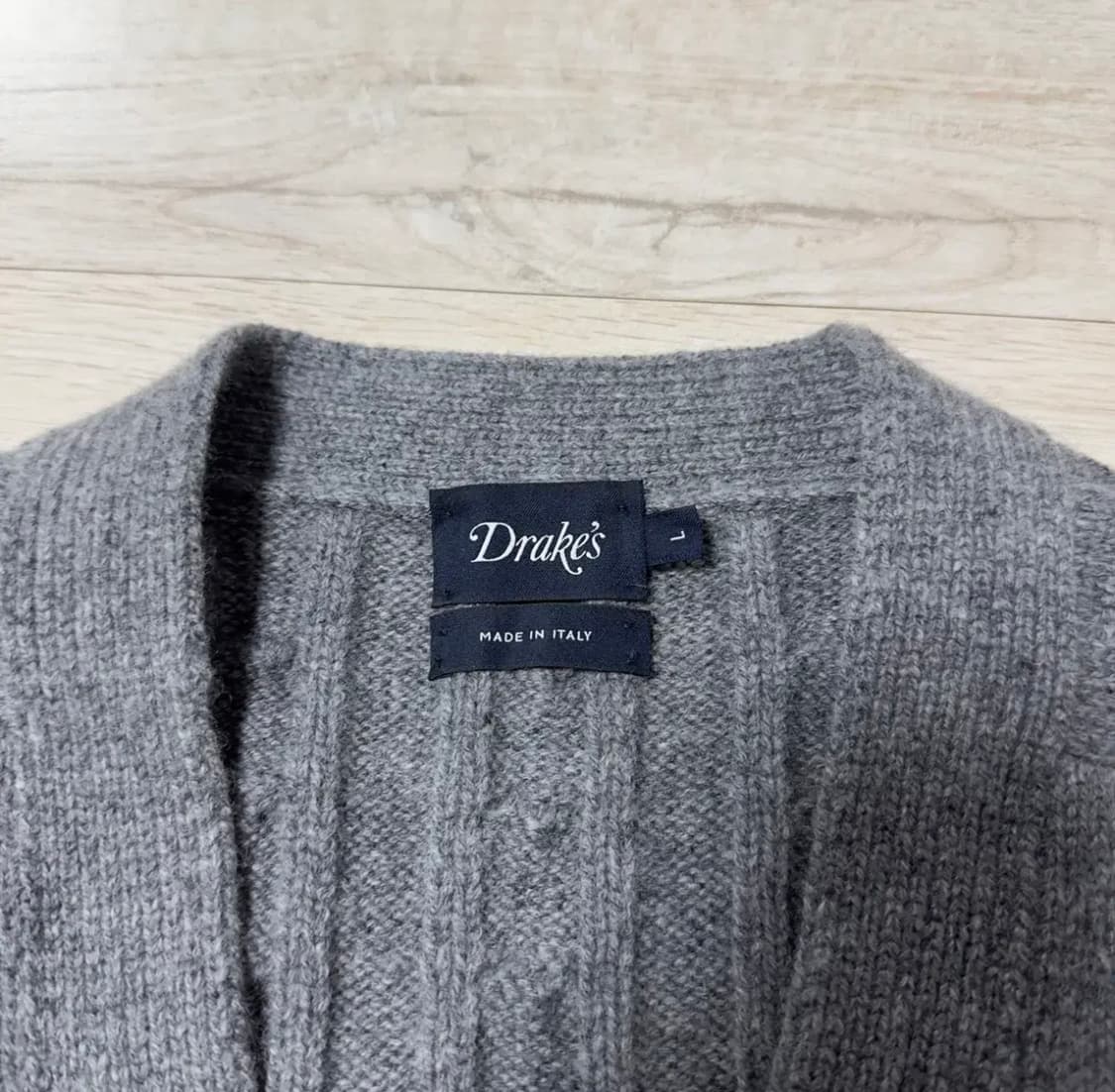 드레익스 램스울 케이블 가디건 L 상품이미지2