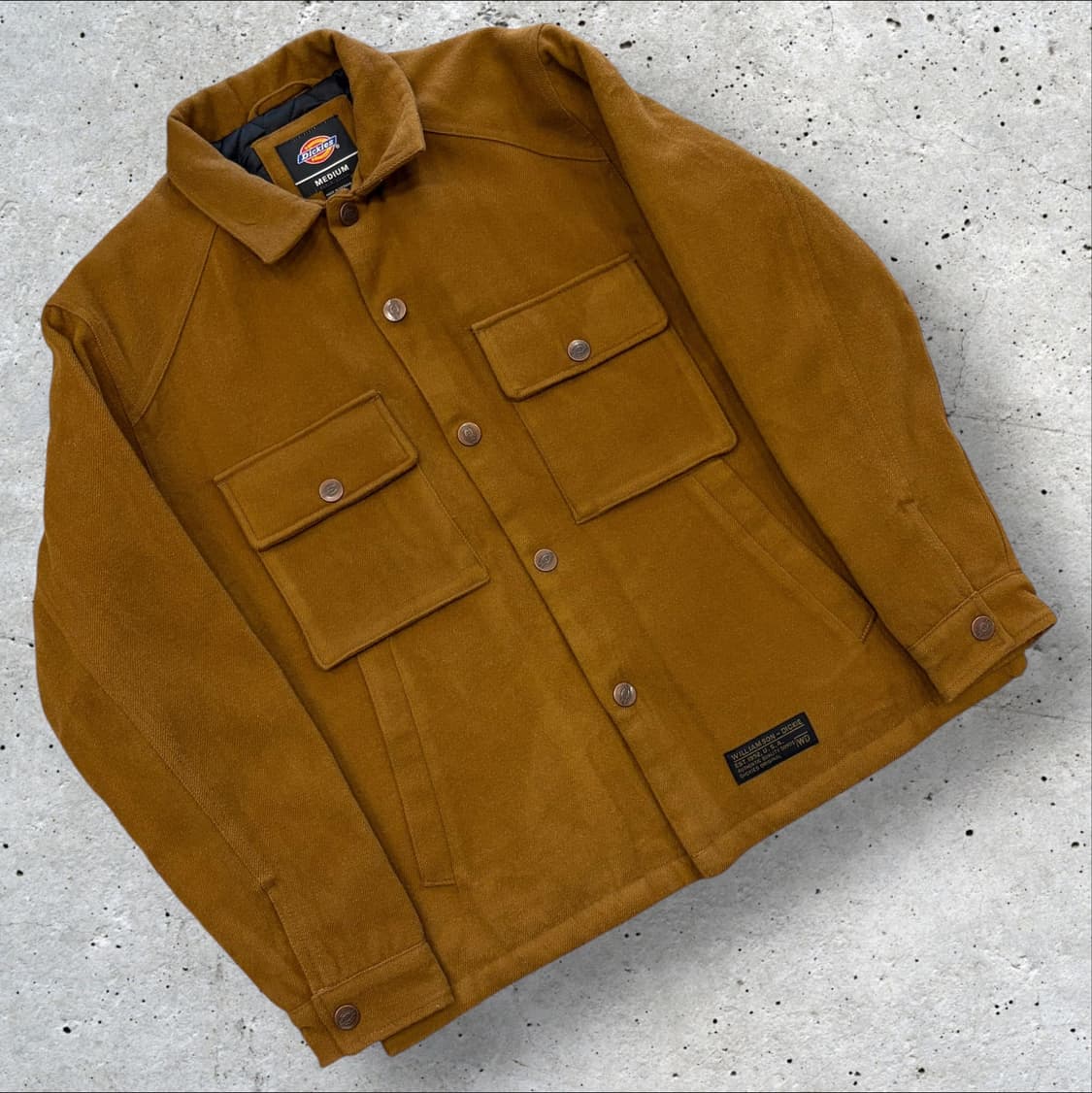 [M] 디키즈 누빔 투포켓 빅로고 브라운 자켓 D265 상품이미지2