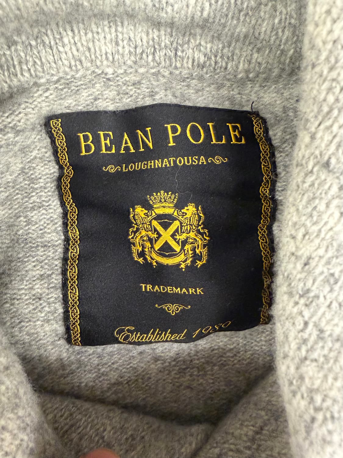 [100]빈폴 남성 그레이 울100니트 상품이미지3