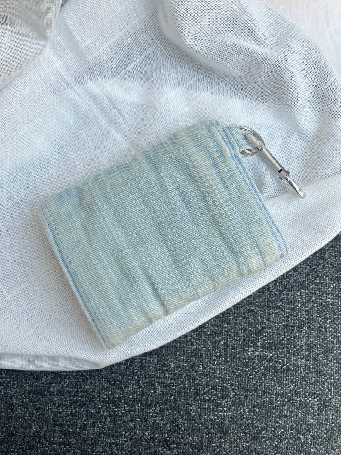 Porter 포터 데님 지갑 라이트 블루 상품이미지5