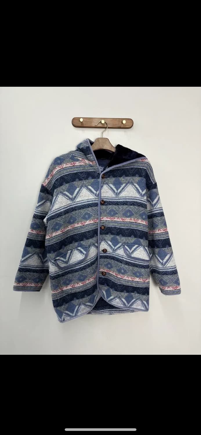 JPN 빈티지 울 패턴 버튼 에닉스 자켓 H2237 상품이미지2