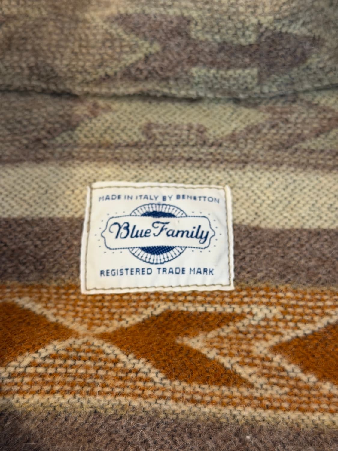 90s 블루 패밀리 나바호 아즈텍 콘초자켓 이태리 메이드 상품이미지4