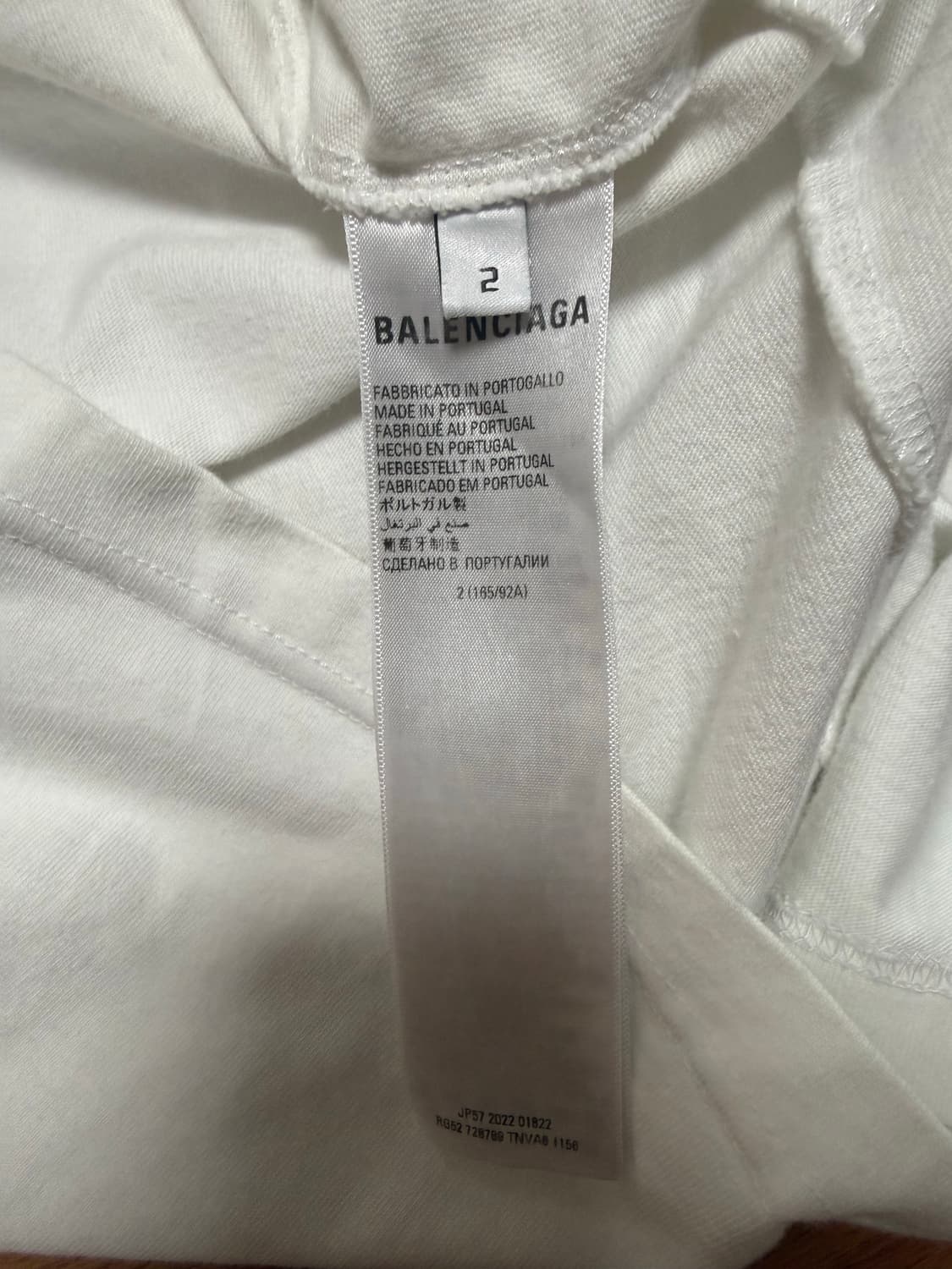 [2]발렌시아가x아디다스 오버사이즈 롱슬리브 티셔츠 화이트 상품이미지3