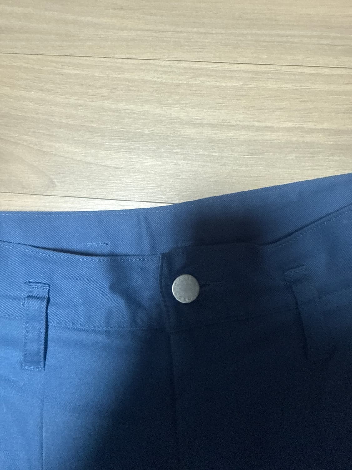 Shinya Kozuka 투턱 박스팬츠 blue 상품이미지5