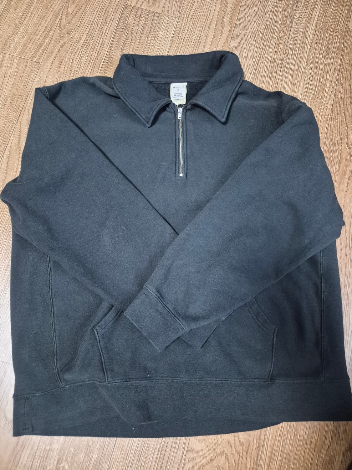 카키스 쿼터집업 3사이즈 상품이미지2