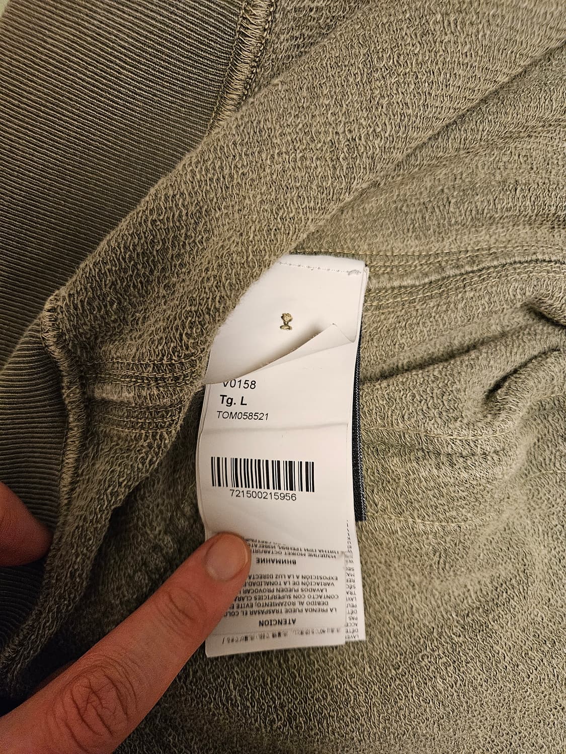 [정품]스톤아일랜드 워시드 카키 후드 집업 판매합니다 상품이미지4