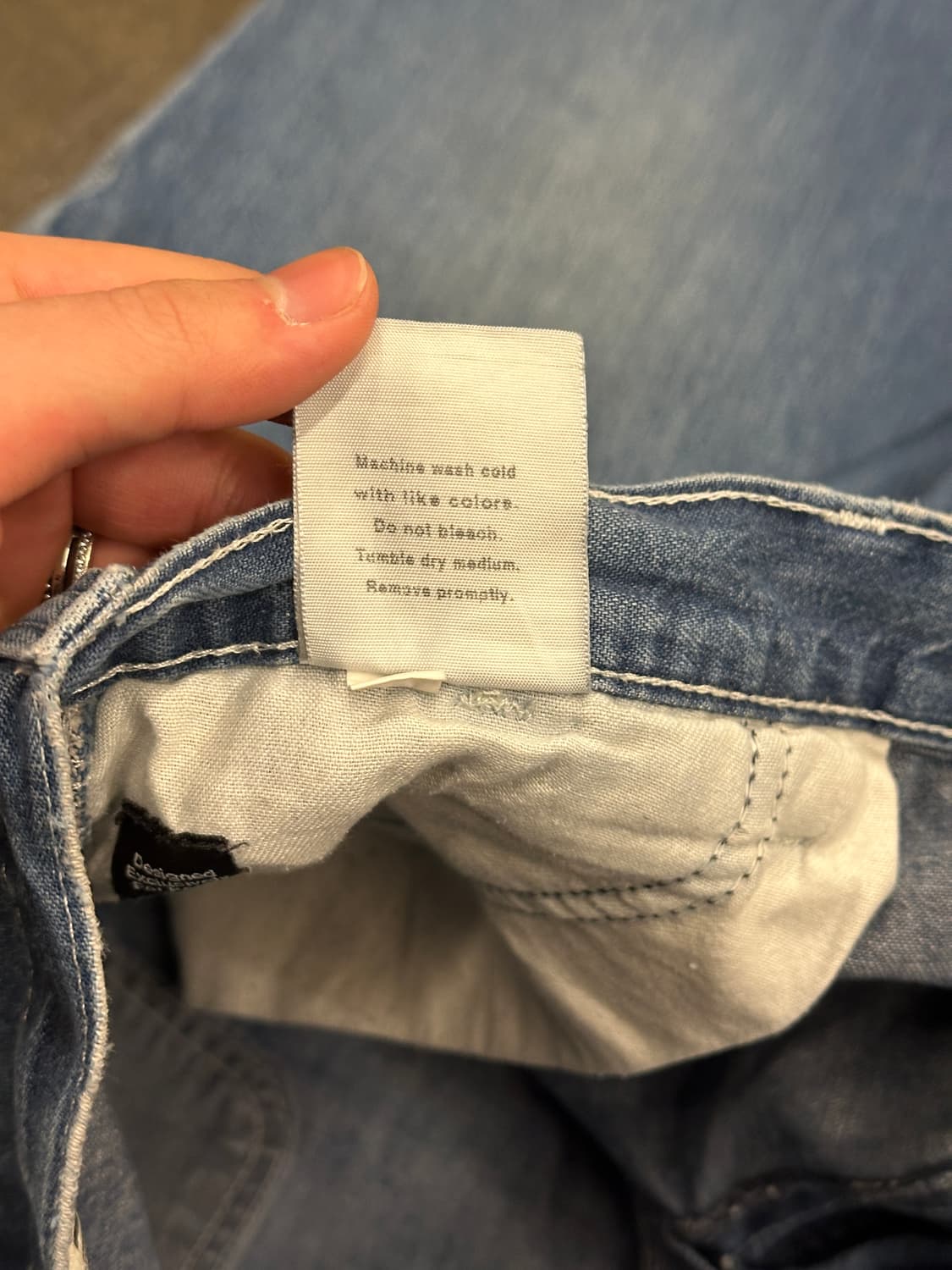 칼하트 카펜터 데님팬츠 덩가리핏 38 상품이미지5