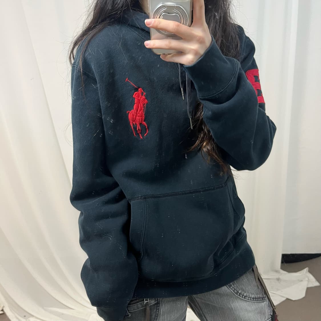 Polo Black Big Pony Hoodie 상품이미지3