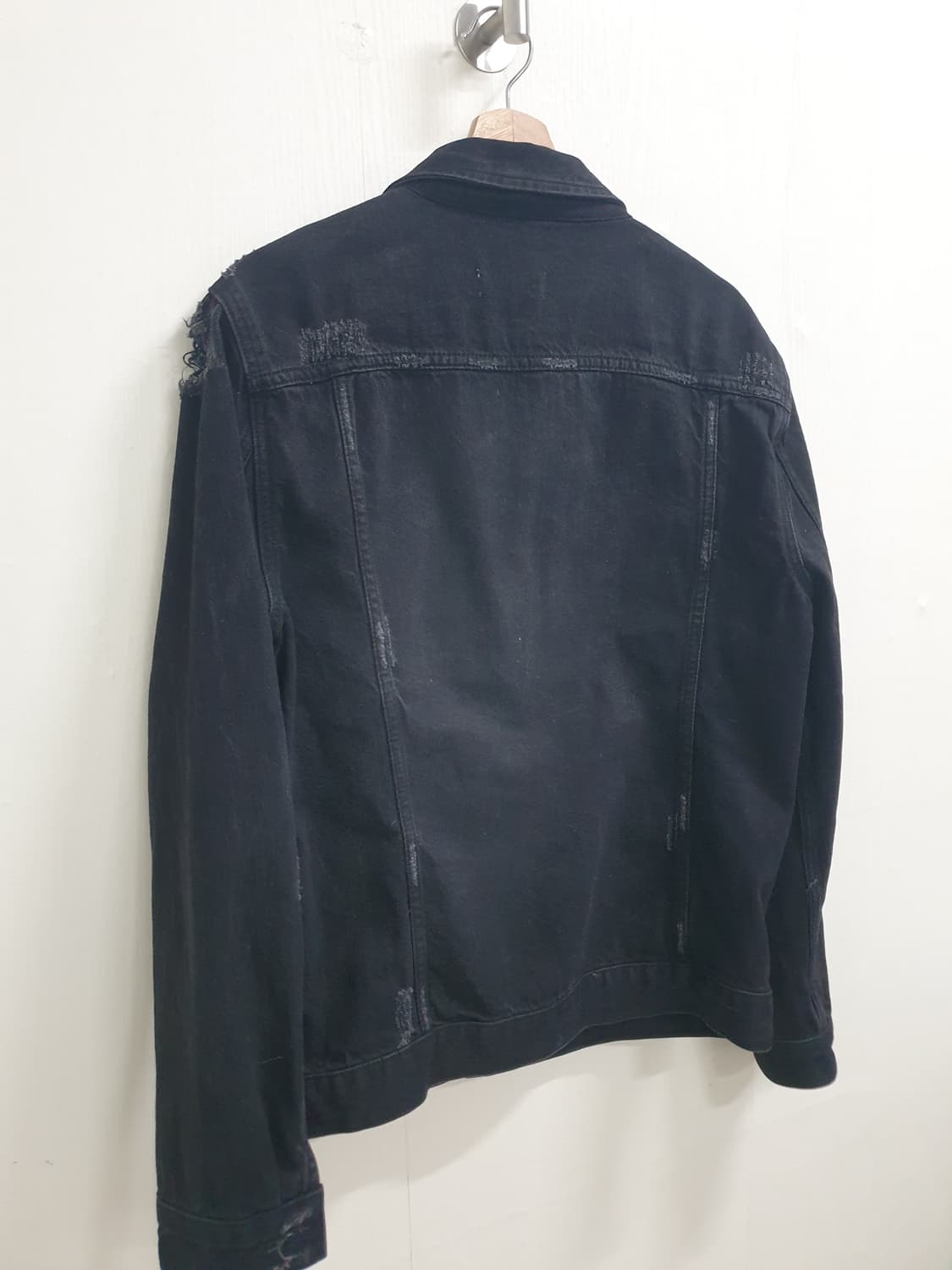 ALLSAINTS 블랙 트루커 데님 자켓 L 상품이미지7