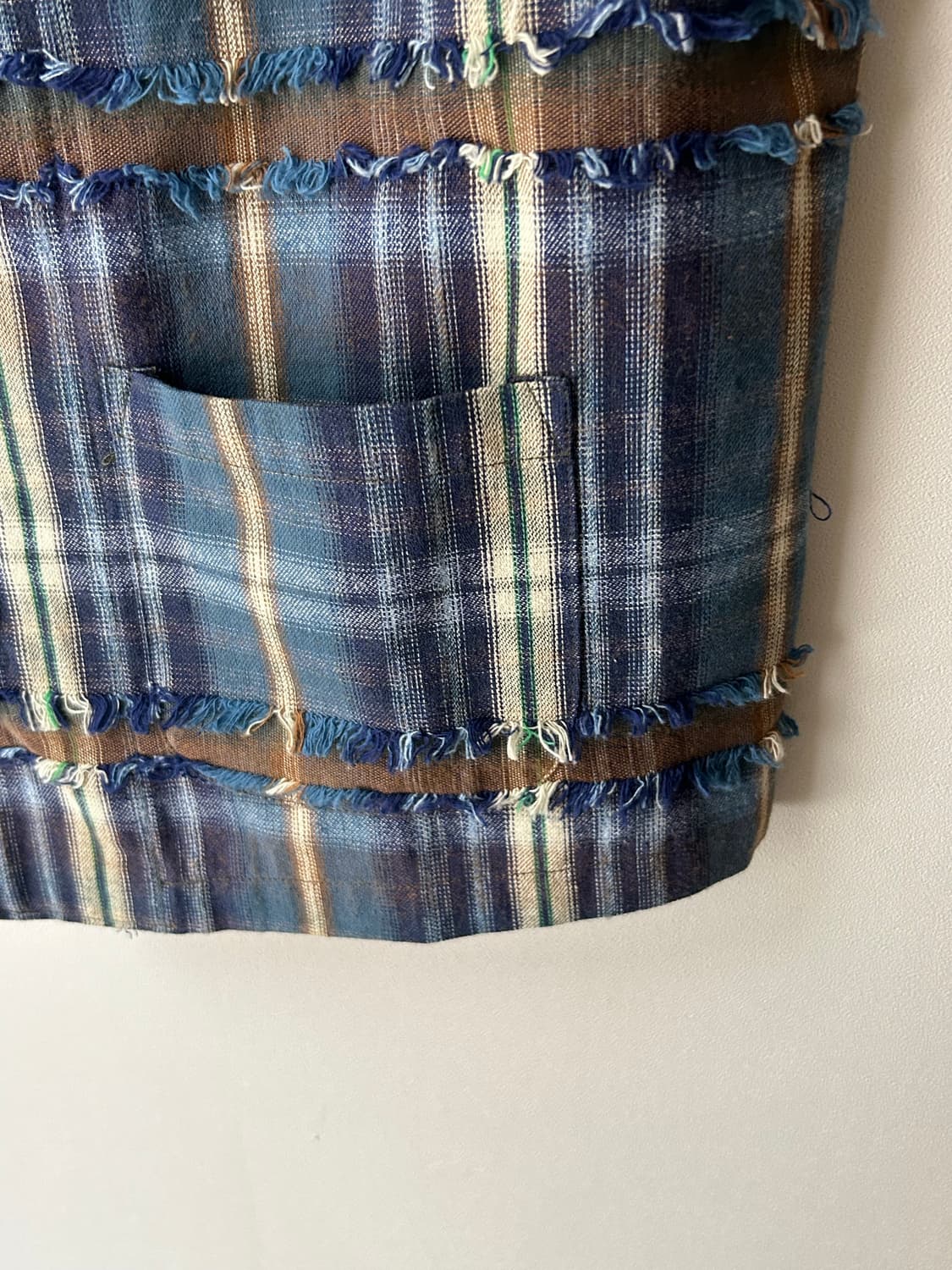 Vintage 체크 베스트 상품이미지2