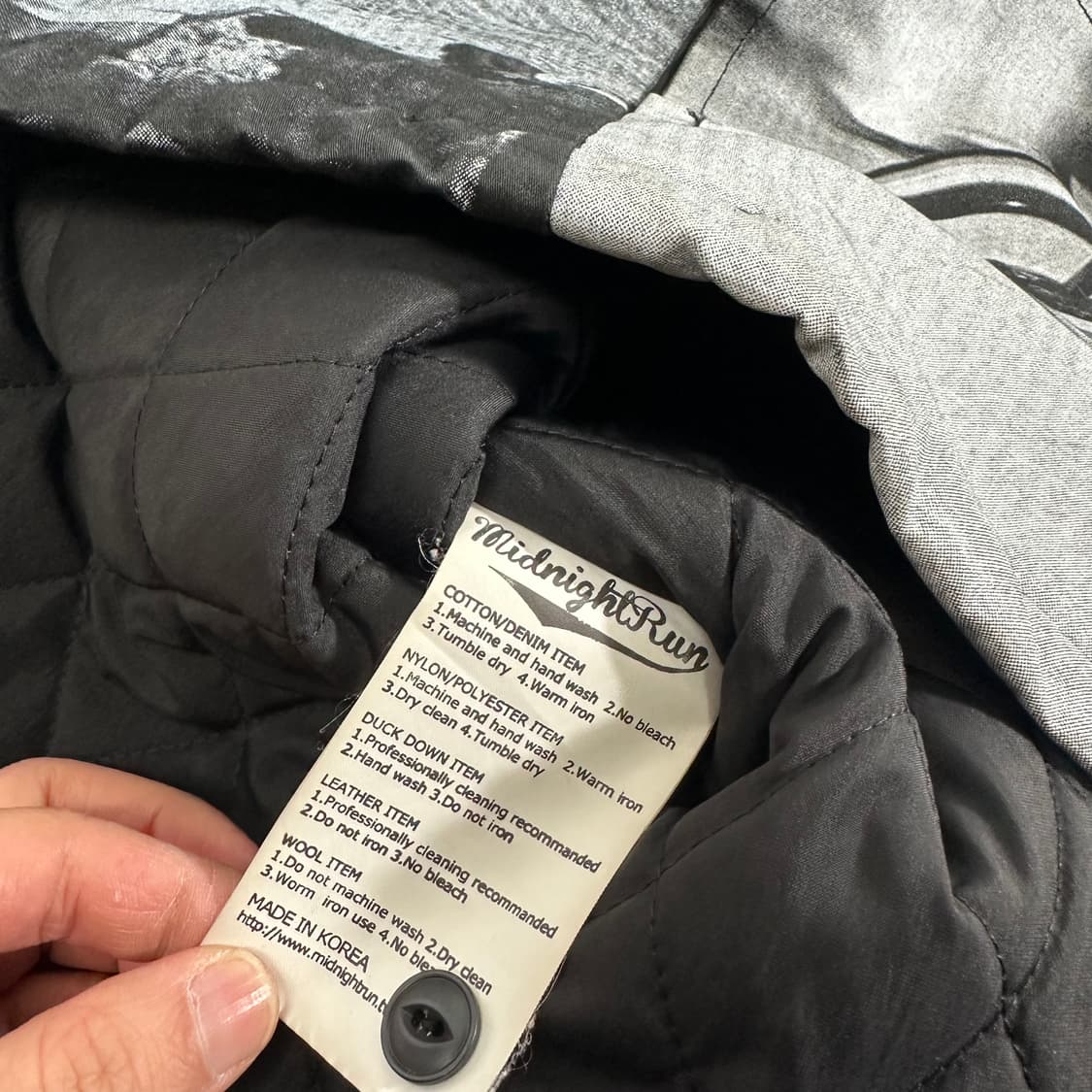 M 미드나잇런 체크 바이크프린팅 플란넬 패딩셔츠 상품이미지8