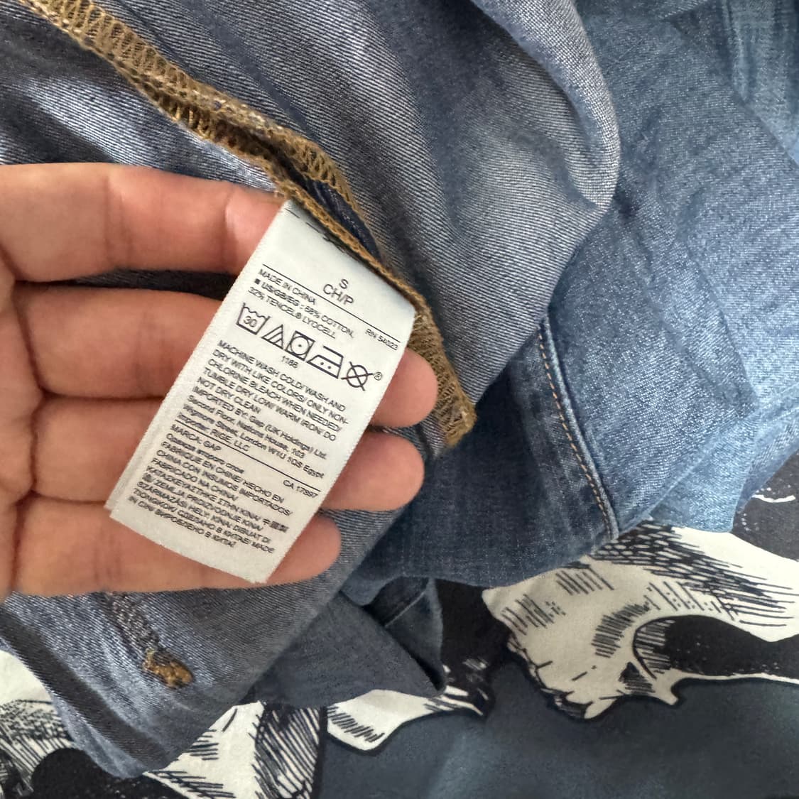 GAP 갭 데님 점프수트 S사이즈  상품이미지5