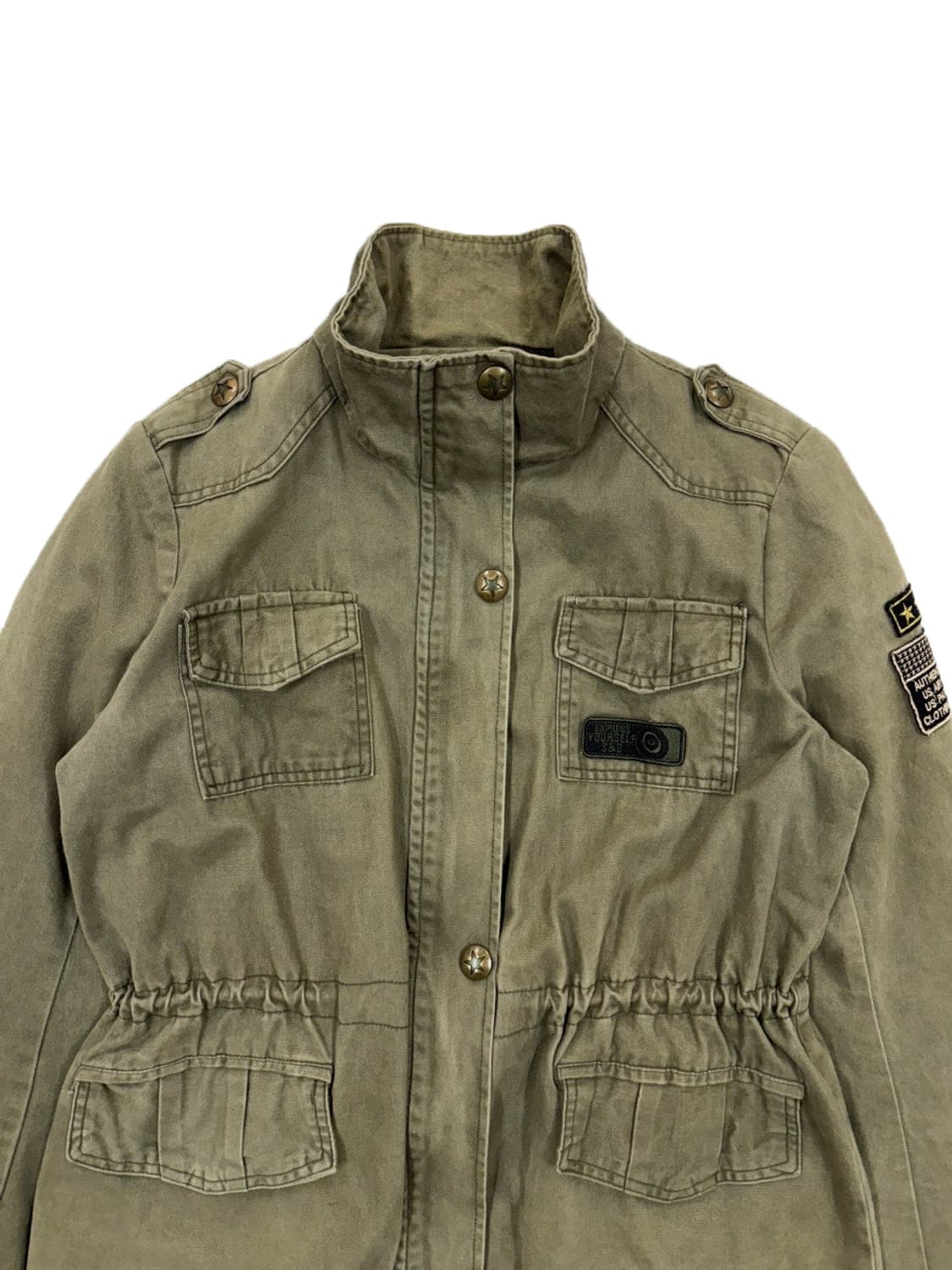 빈티지 TRES BIEN 카키 밀리터리 야상 자켓 상품이미지3
