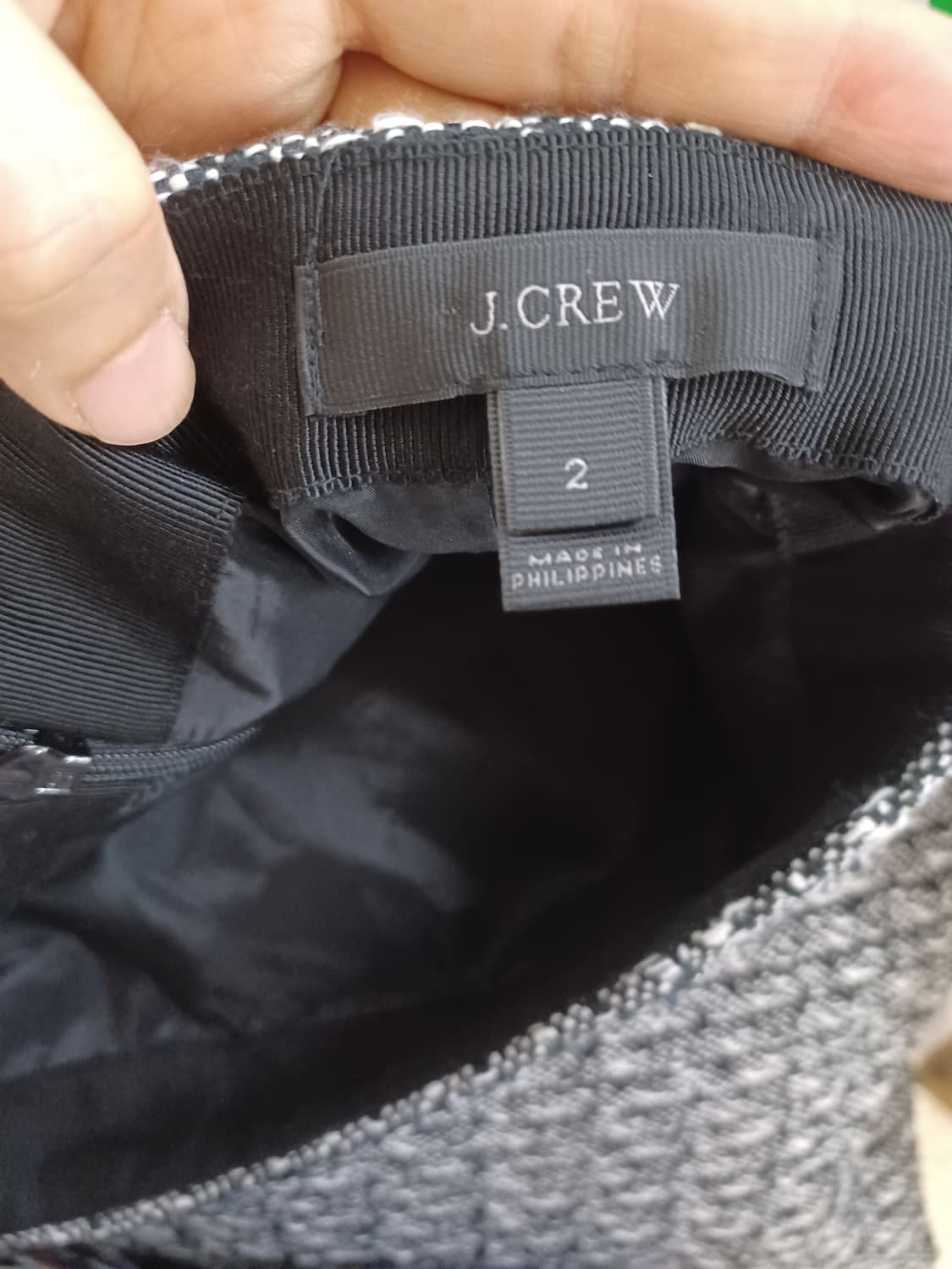 J.CREW 제이크루 블랙 트위드 스커트  상품이미지4
