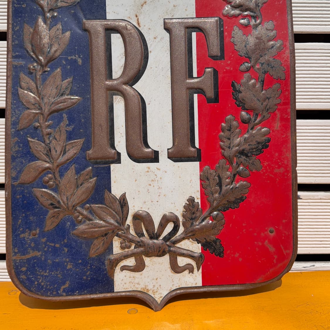 빈티지 소품 1900년 프랑스 엠보 사인보드 상품이미지3