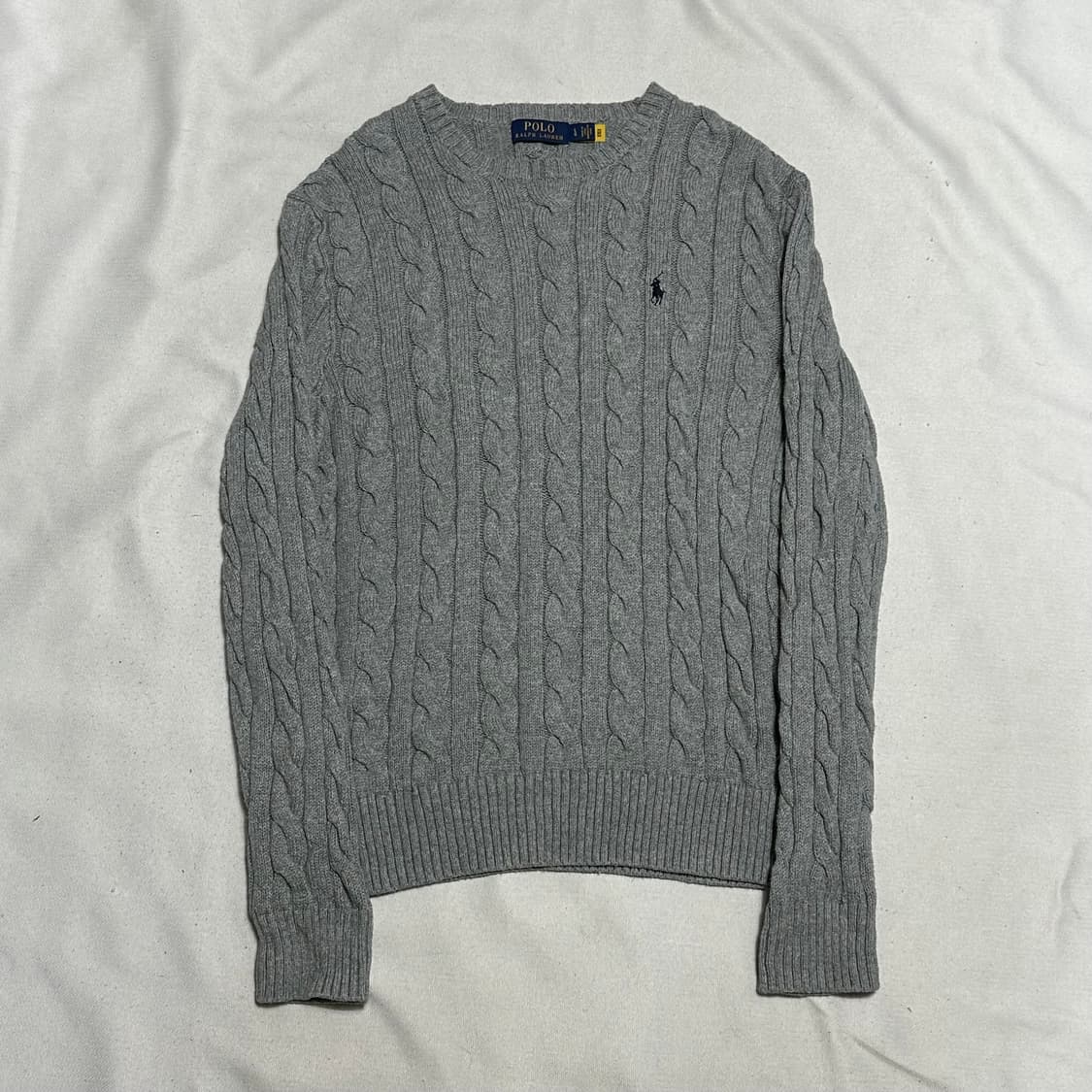 L 폴로랄프로렌 그레이 케이블 니트 상품이미지2