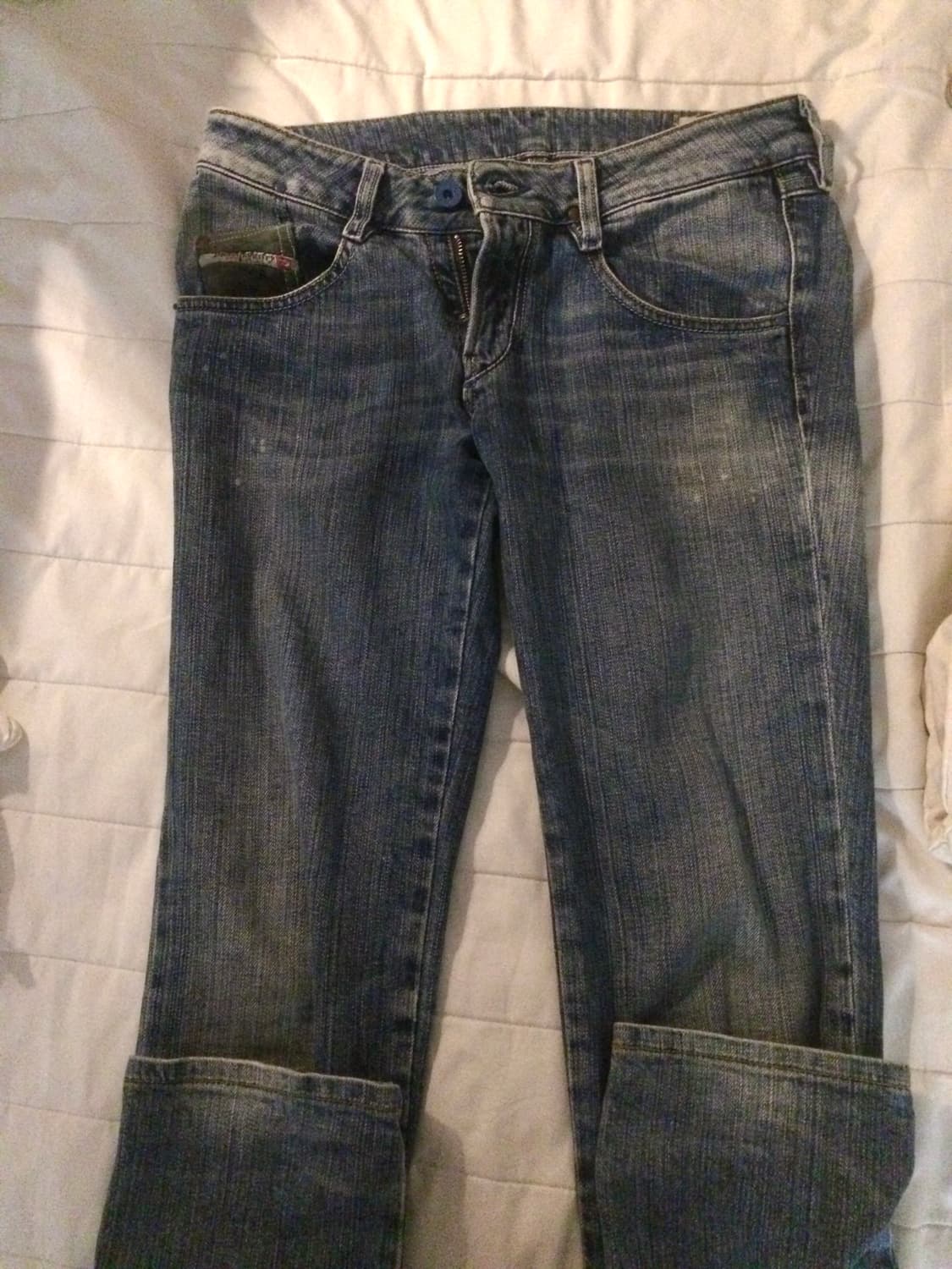 디젤 로우라이즈 워싱 데님 팬츠 청바지 스트레이트진 포켓 상품이미지1