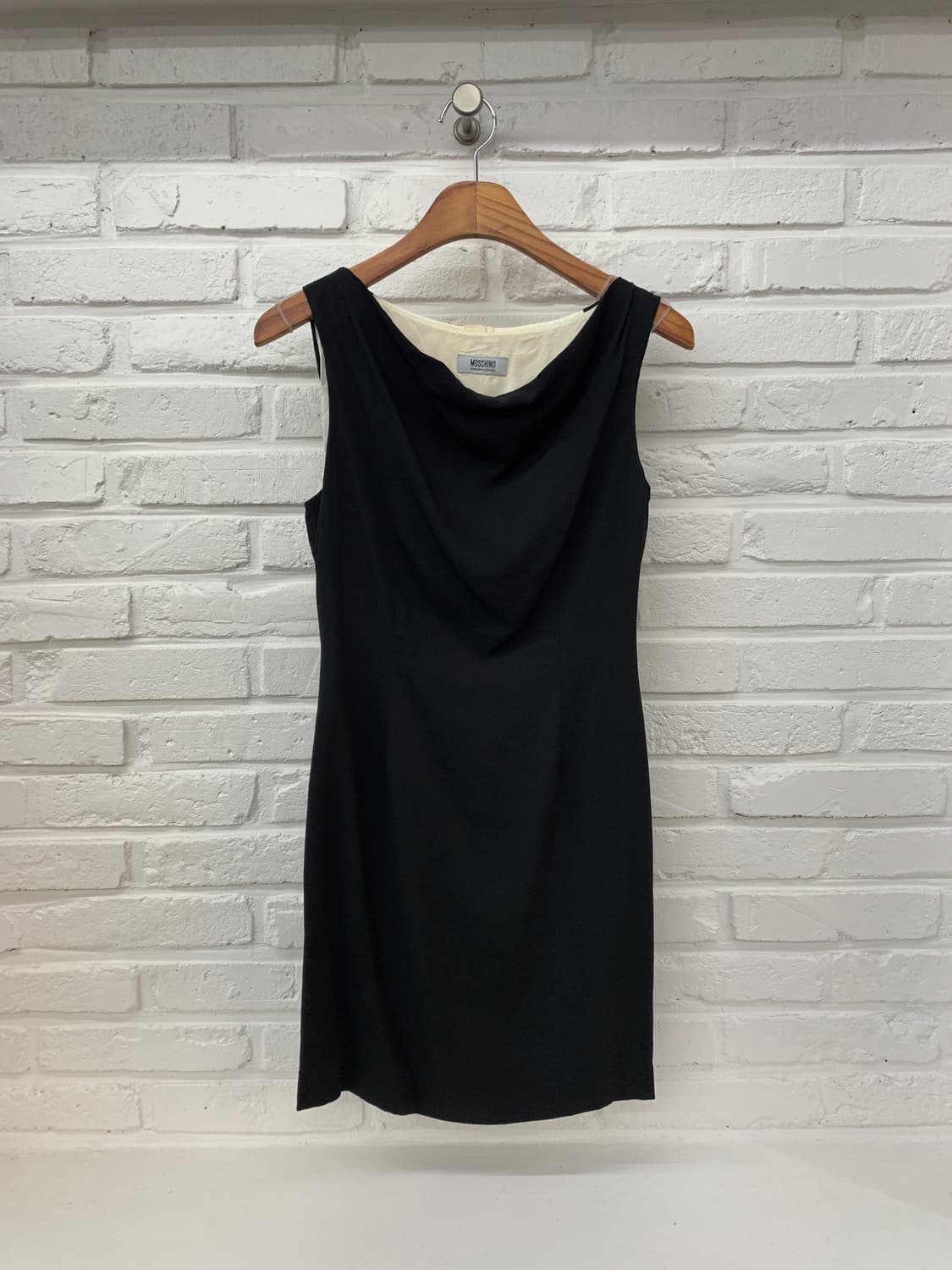 모스키노 턱시도 실크 블랙 원피스 상품이미지2