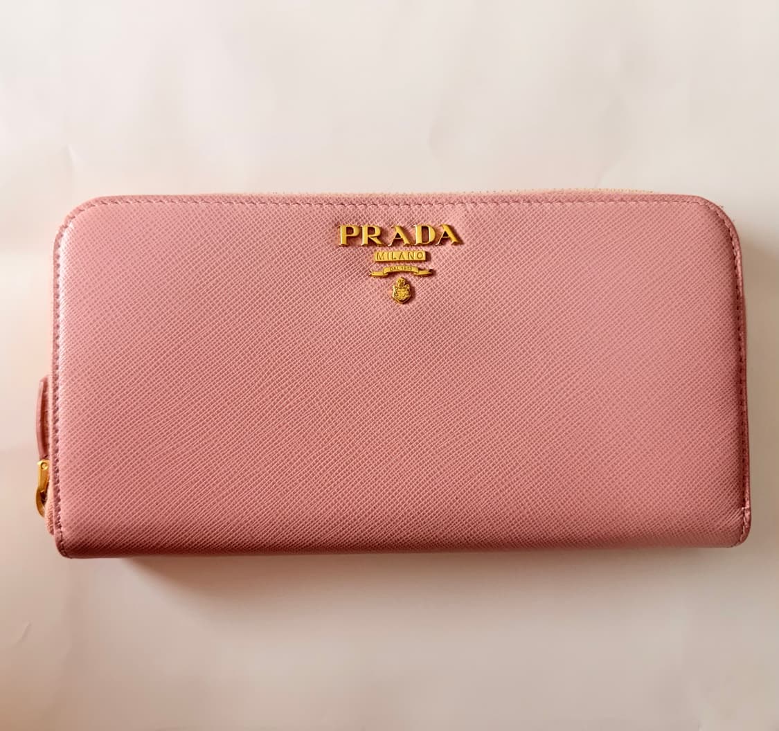 [정품] 프라다 사피아노 핑크 장지갑  상품이미지2